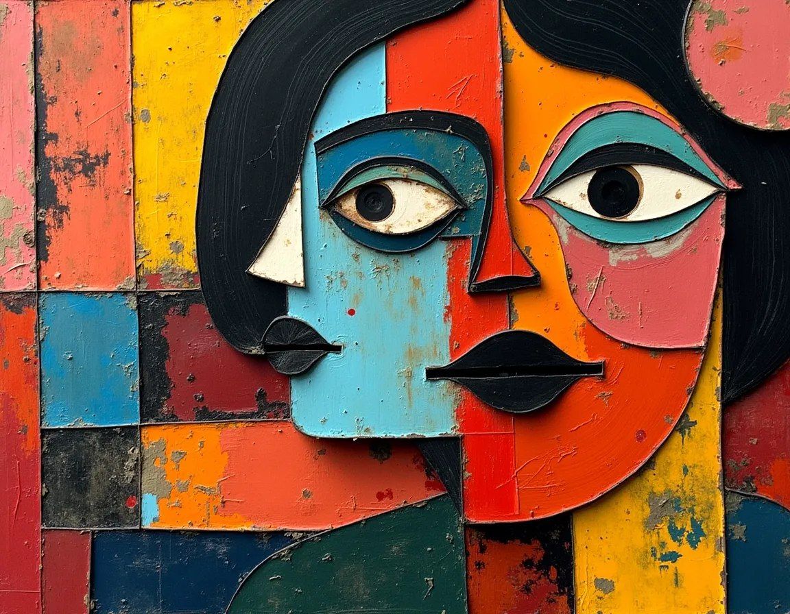 Abstract female portrait