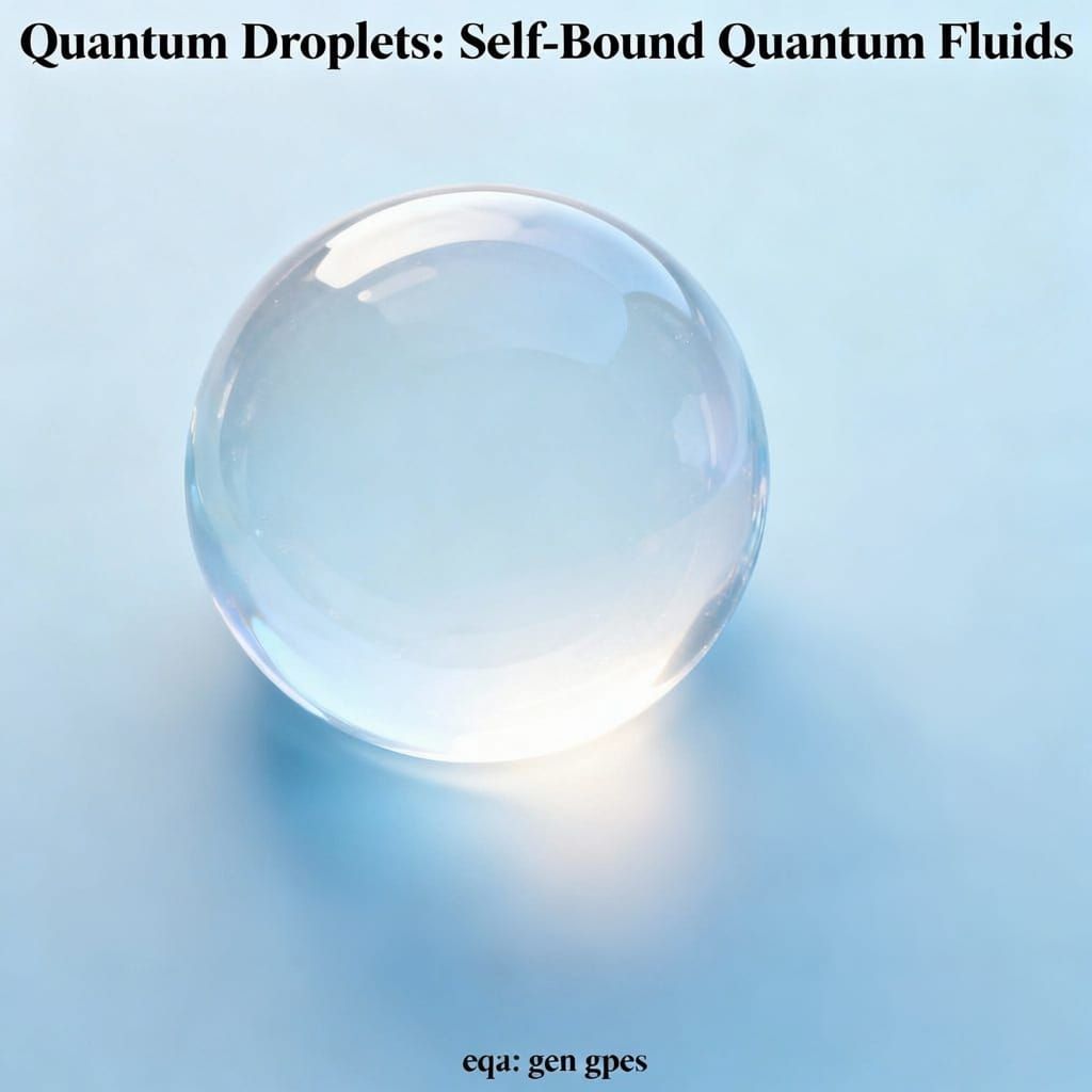 Quantum droplets are a quantum analogue to classical fluid droplets in that they are self-bound
and display liquid-like properties 
\begin{a...