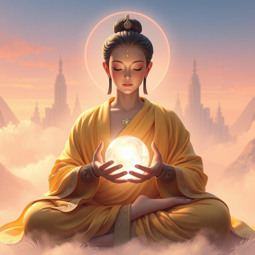 Enlightened Being in Serene Contemplation