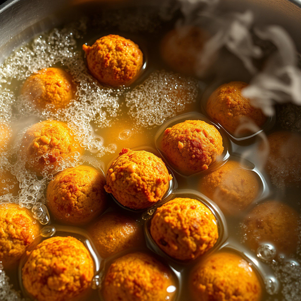 Falafel Still Life in the Style of Old Masters