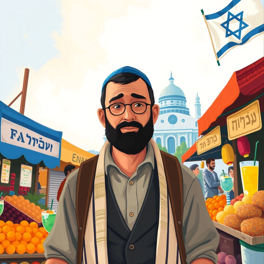 Jewish Man Arrives in Israel: Nostalgic Scene