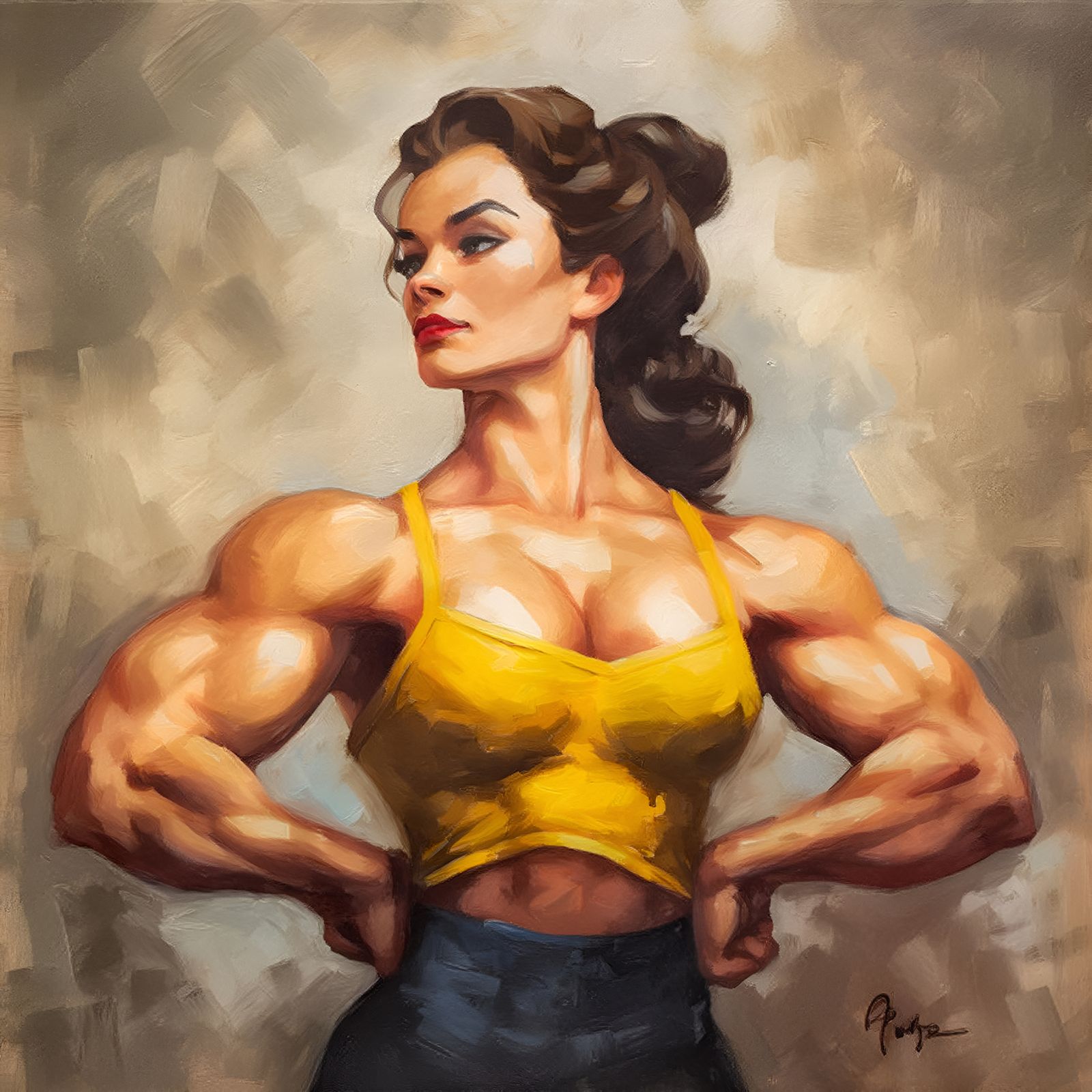 Midjourney: Been lifting the BarBelles