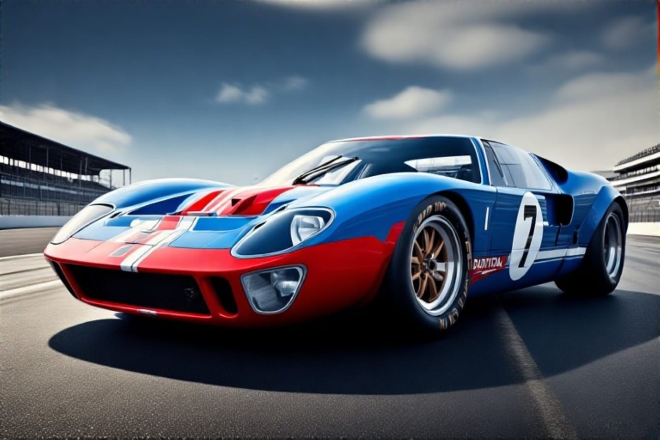 Ford GT40, track scene