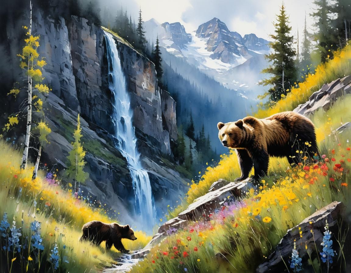 Bear Country - AI Generated Artwork - NightCafe Creator