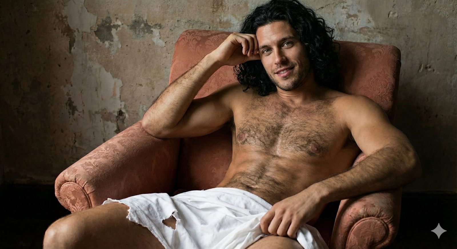 Relaxed Man in Armchair