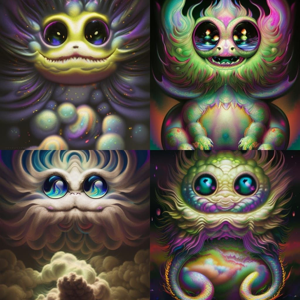 Cosmic trash monster
