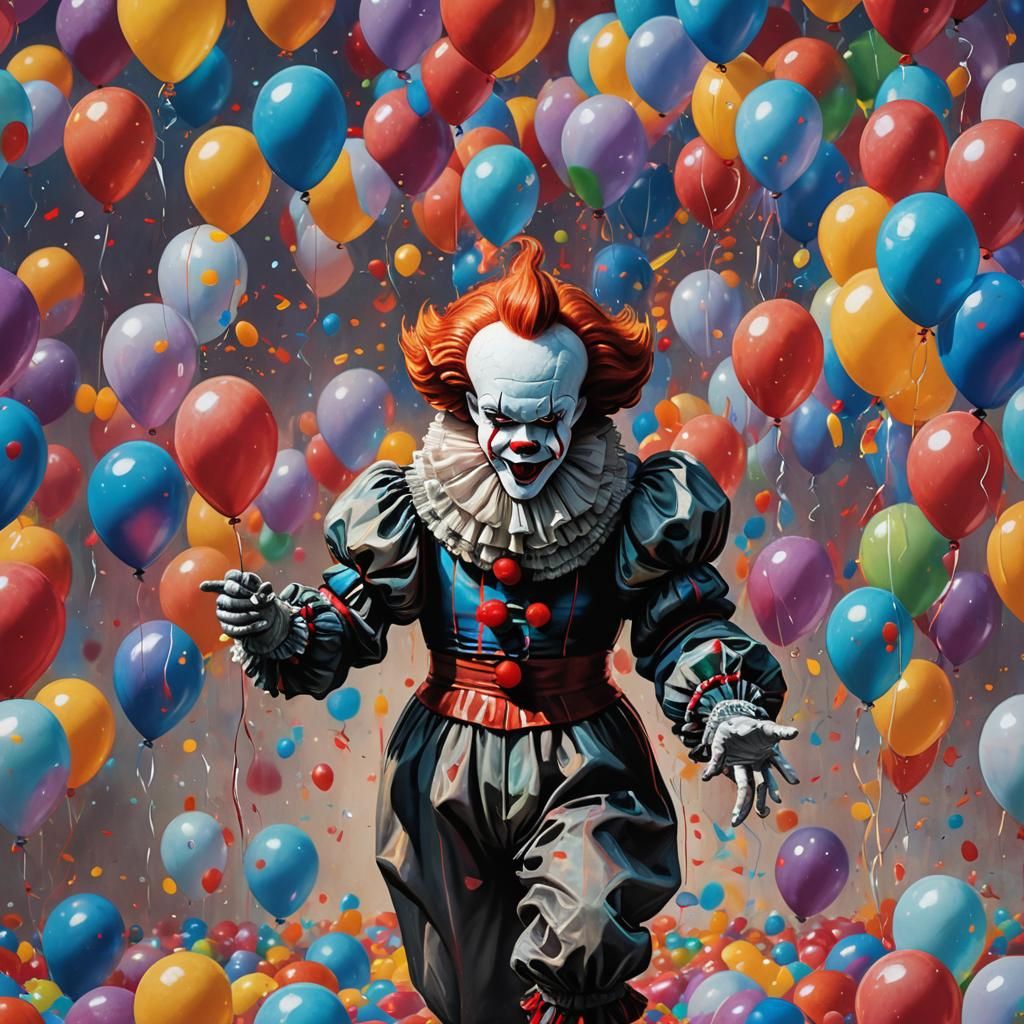 Pennywise The Dancing Clown - AI Generated Artwork - NightCafe Creator