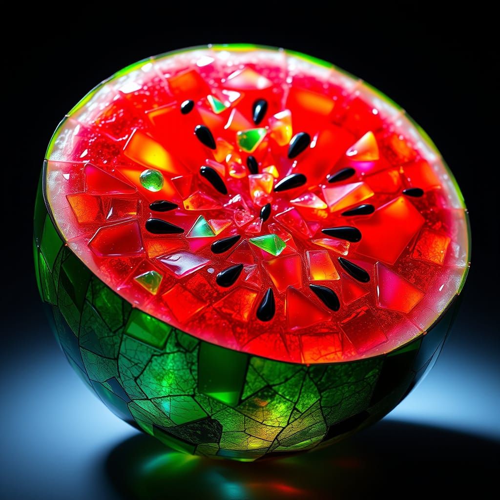 Glass watermelon  by @Setra134