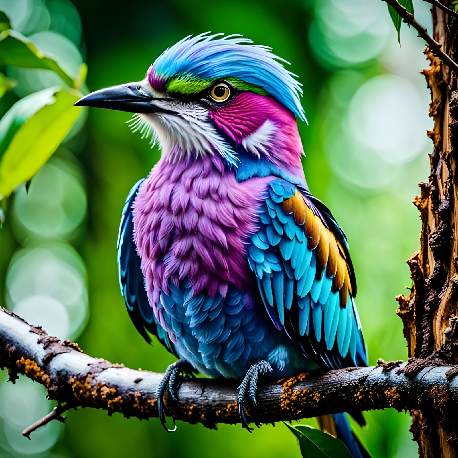 Multi colored Lilac-breasted roller  by @Revenant_