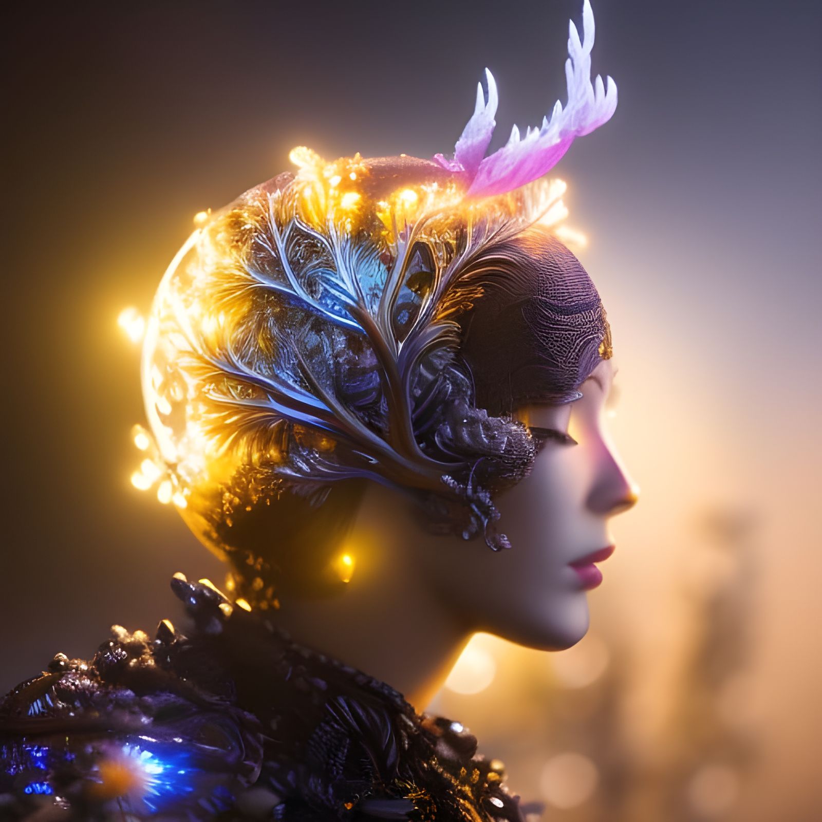 Beautiful and insanely detailed image of a magical tree by T...
