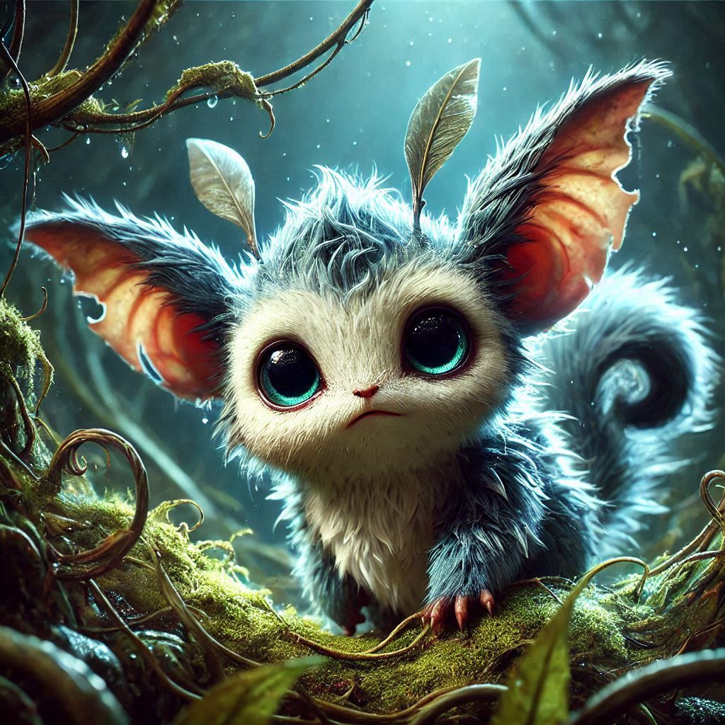 adorable fairy-tale fantasy creature portrait..
