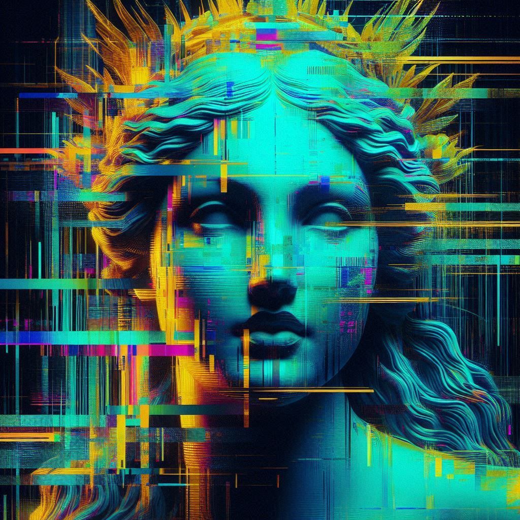 Glitched goddess