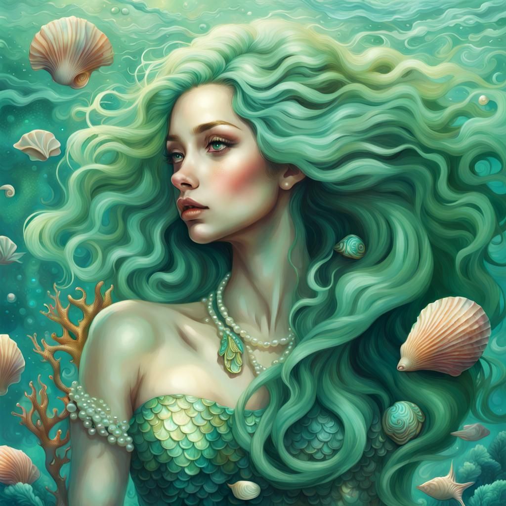 Mermaid - AI Generated Artwork - NightCafe Creator