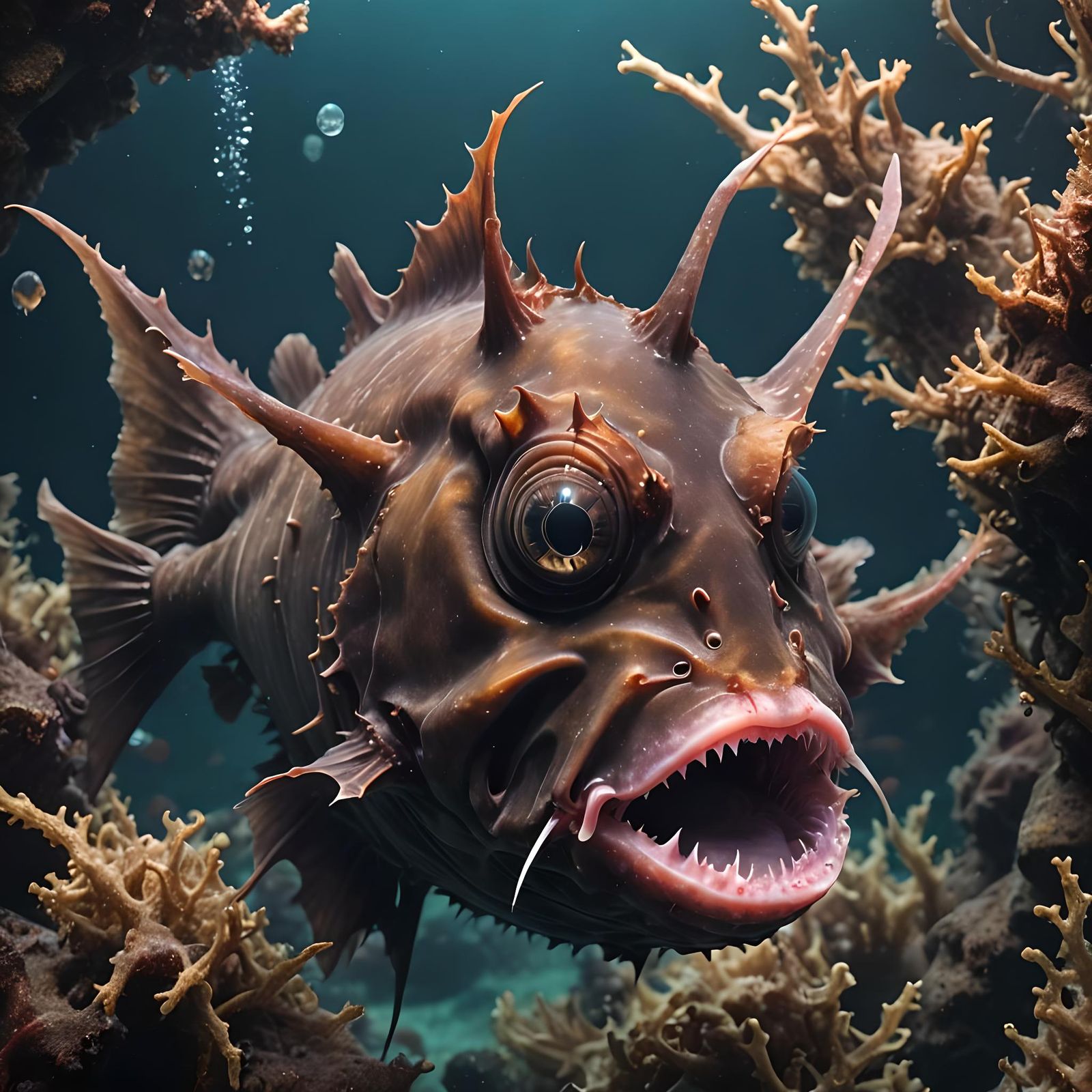 Murray's abyssal anglerfish - AI Generated Artwork - NightCafe Creator