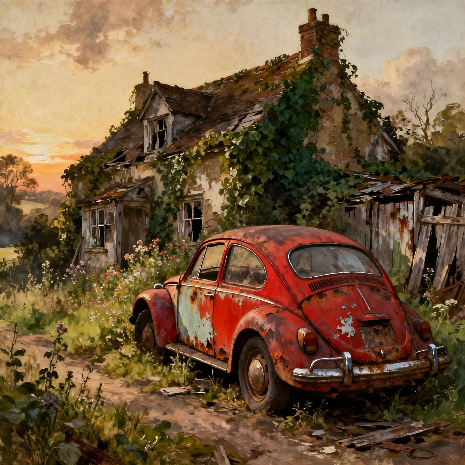 VW bug  by @tohelpukraine