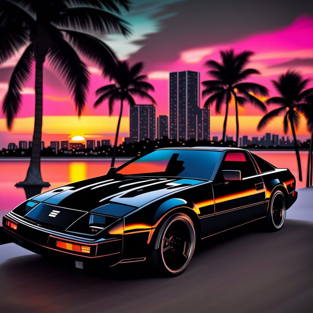 1984 Nissan 300zx - AI Generated Artwork - NightCafe Creator