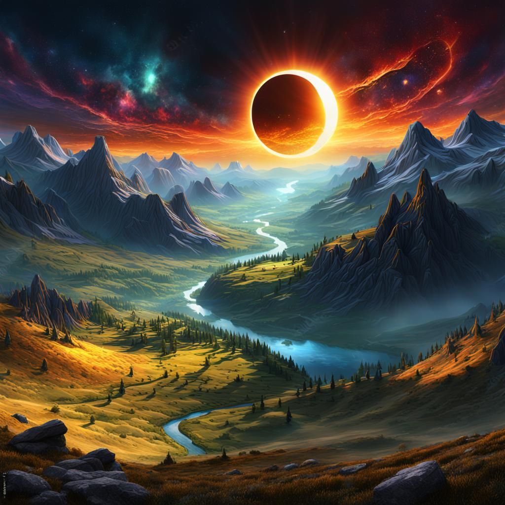 Extraterrestrial planetary solar eclipse