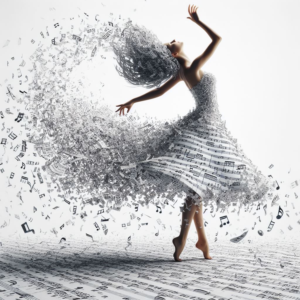 Dancing to the music