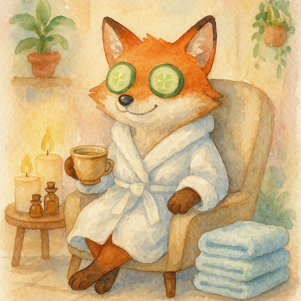 relaxed fox