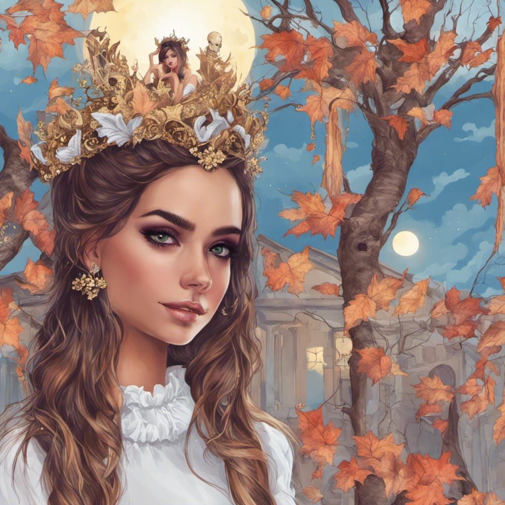 Halloween queen AI Generated Artwork NightCafe Creator