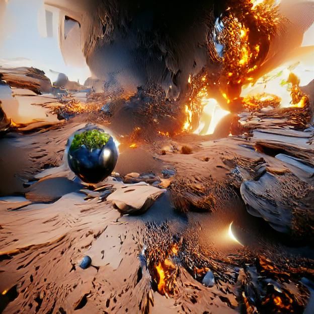 Planet imploding Unreal Engine
