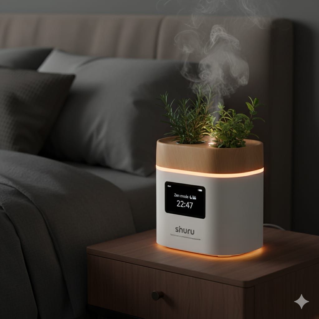 Shuru Tech: Humidifier + Night Light + Clock