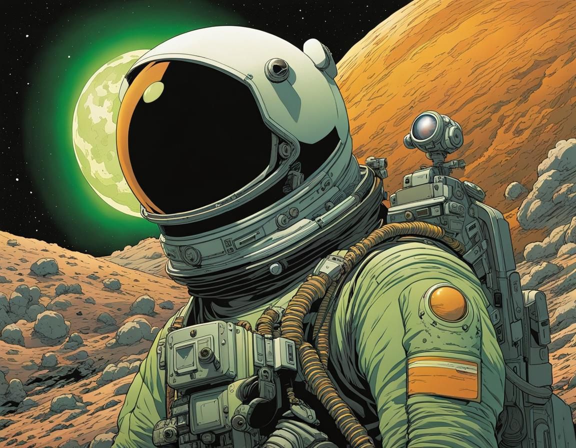 Space Oddity (Major Tom) David Bowie AI Generated Artwork