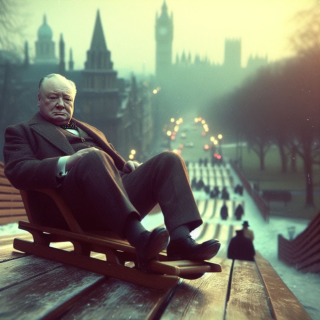Churchill, Toboggan Time