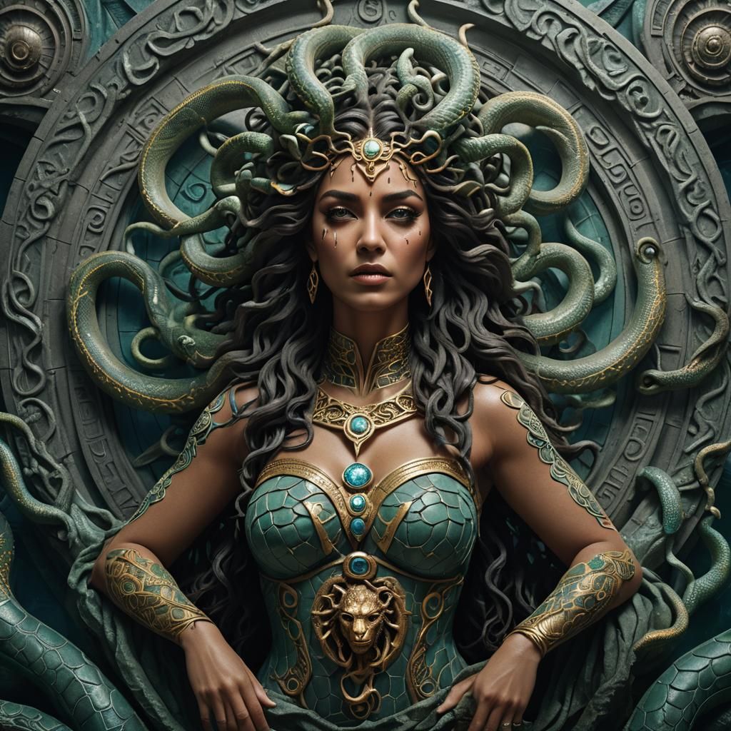 Hyperrealistic Medusa Turns Men to Stone