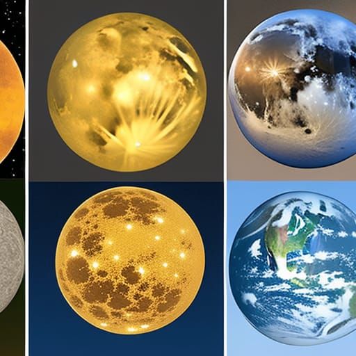 space, sun, earth, moon, star