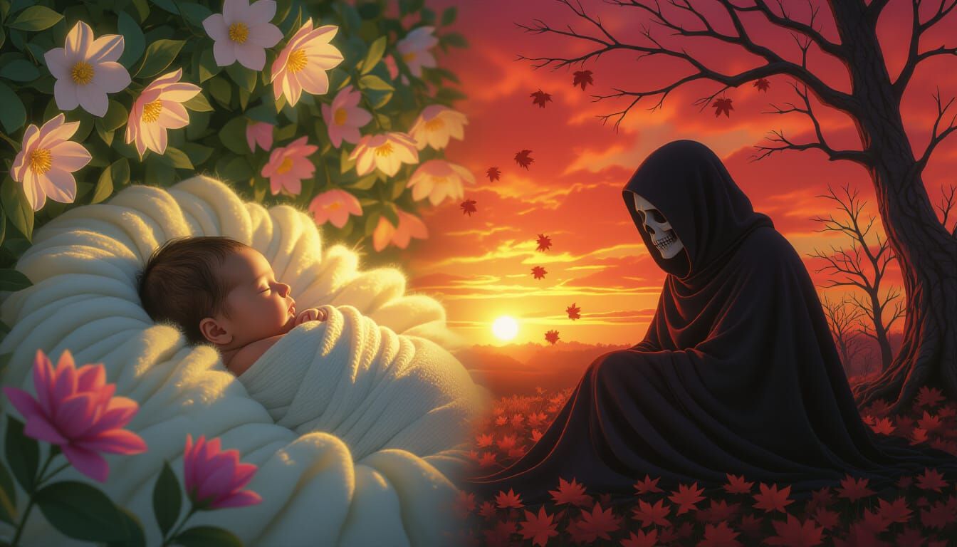 Day and Night, Birth and Death, Spring and Autumn  by @Doc Baroque