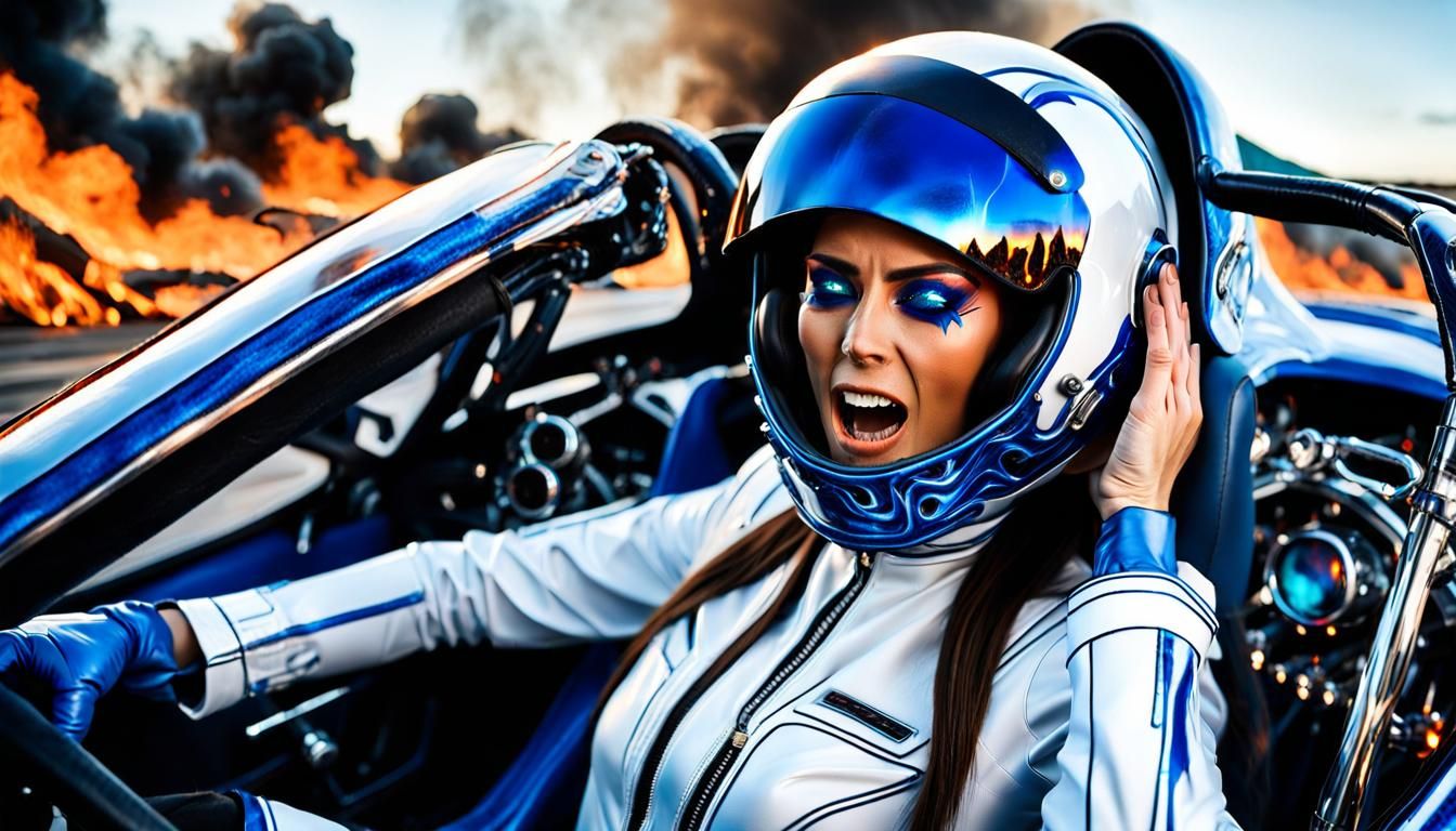 Maximum details. Perfect face.Beautiful girl crying and scre...
