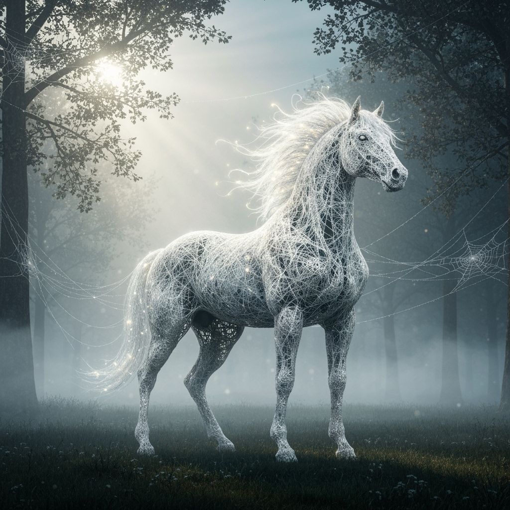 Webbed Horse  by @Carl Sabanski