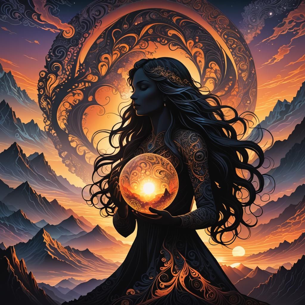 The Orb in Silhouette