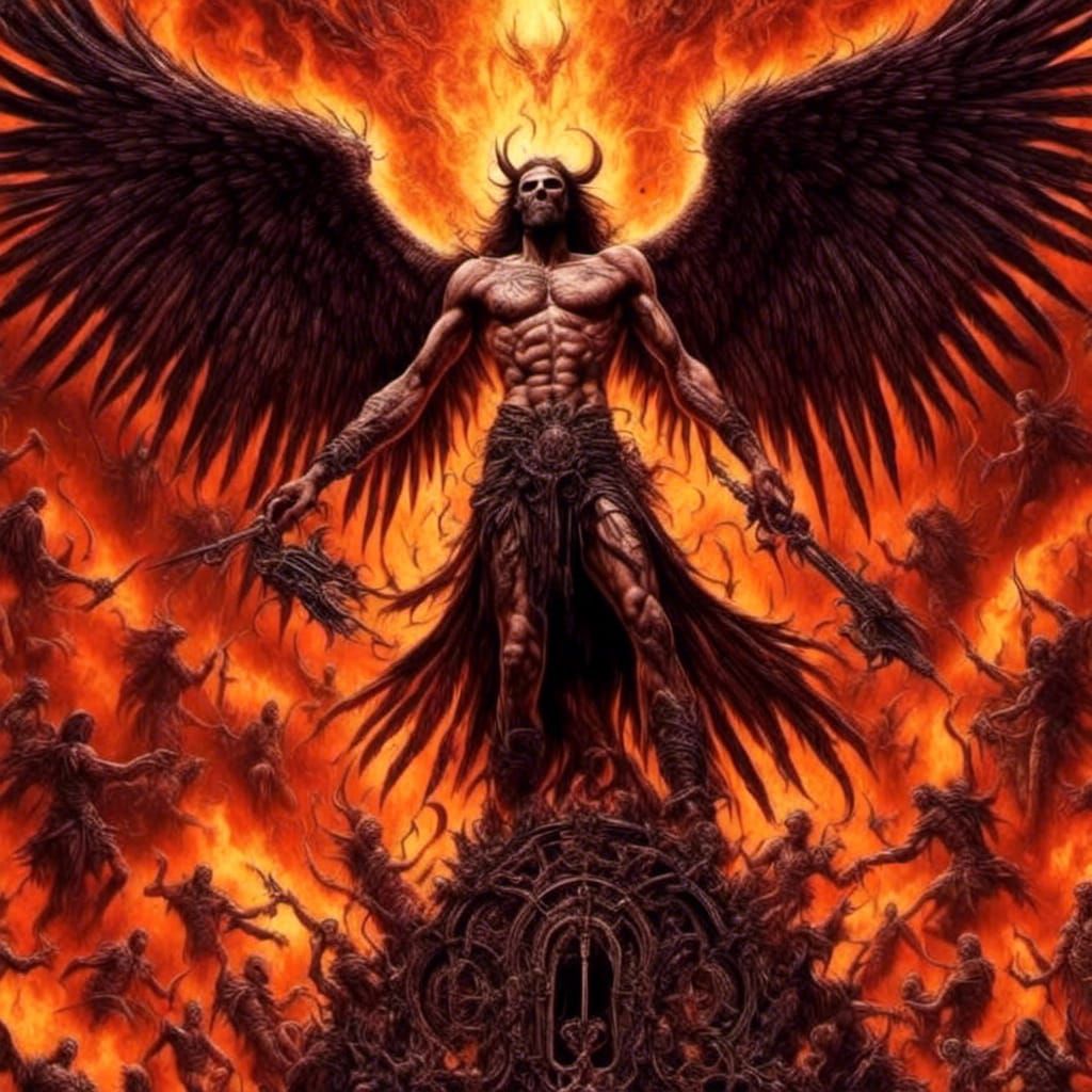 The old demon angel breaks through (the Gates of Hell:1.1) and escapes ...