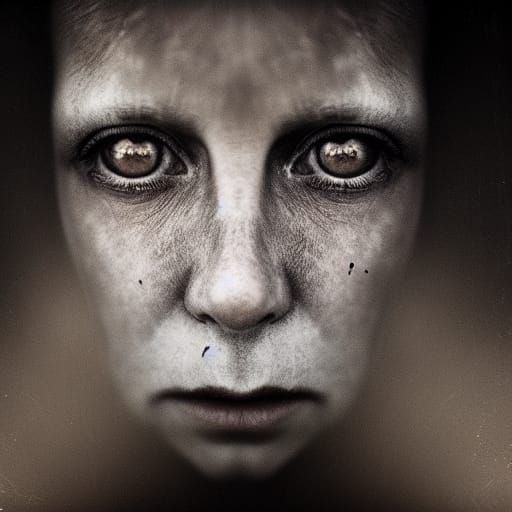 A picture of a real creepy Close up - AI Generated Artwork - NightCafe ...