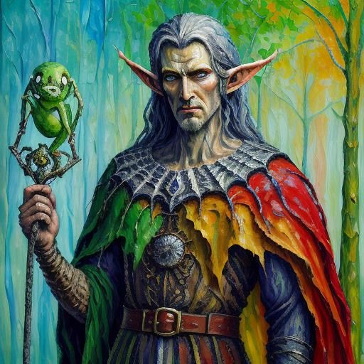 The Elf-king awoke.  He said, "Grimla, we may soon die as in...