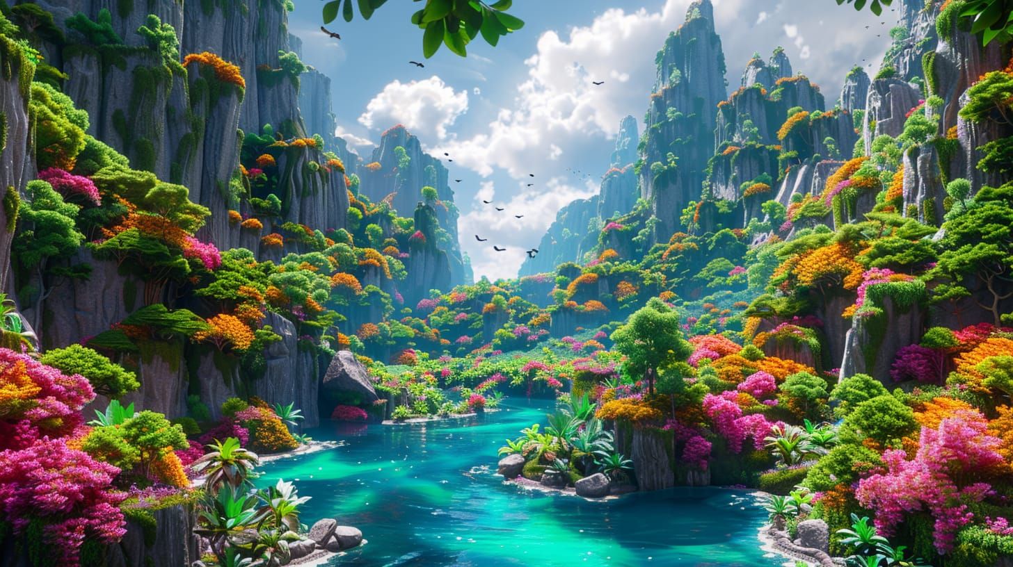 Colorful Fantasy Paradise
