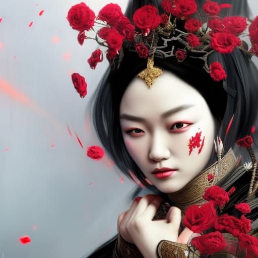 Evil Chinese Empress (challenge) - AI Generated Artwork - NightCafe Creator