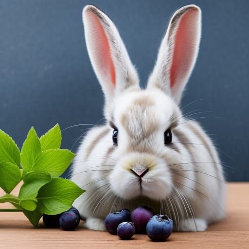 Bunny w Blueberrys