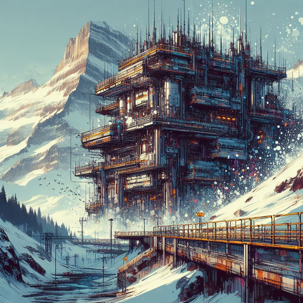Cyberpunk mountain bunker 59-62
