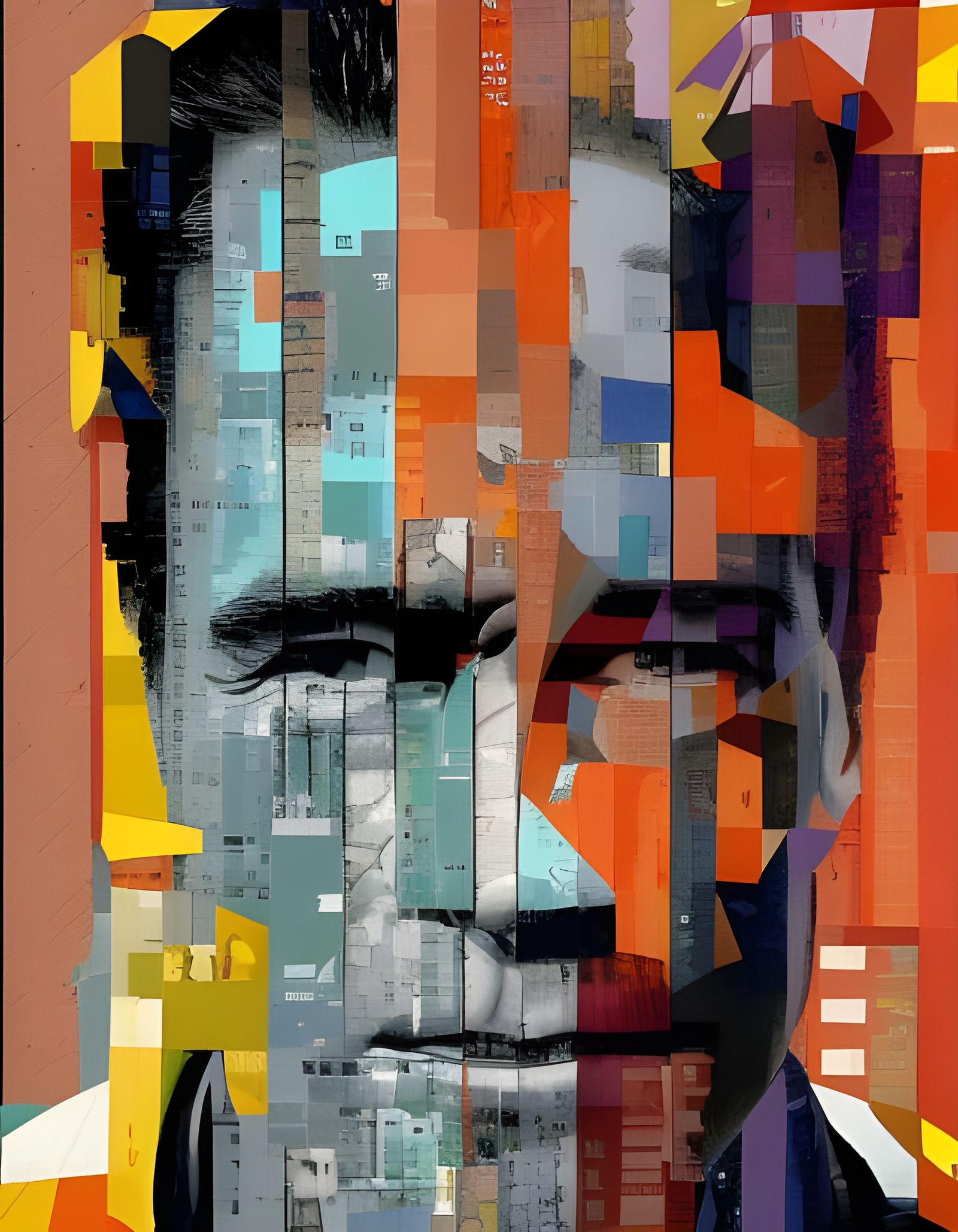 Arnold Schwarzenegger  Collage portrait  by @Unc Cole