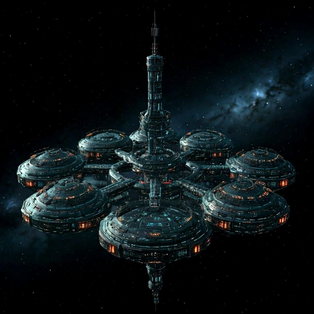 Space Station  by @tttggg