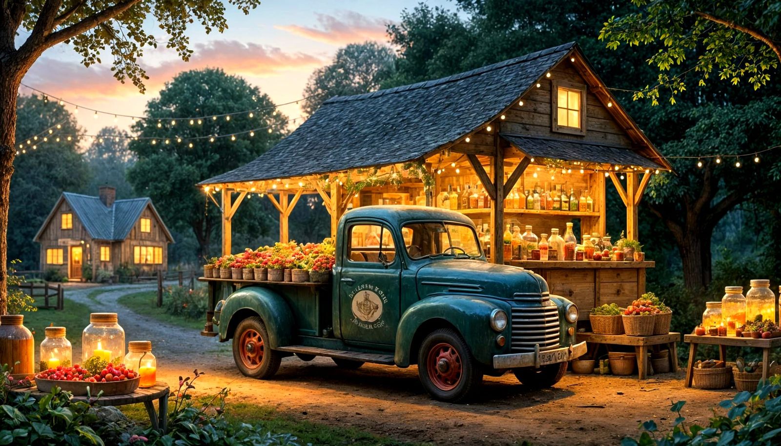  A rustic wooden farmstand   by @John P