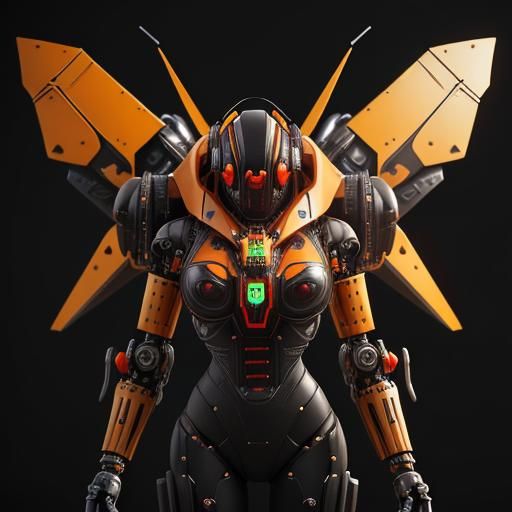 Sharp, focused, vibrant, colorful, clear image, high contrast. A red ...