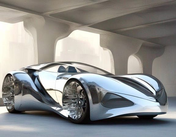 Futuristic Hovering Car