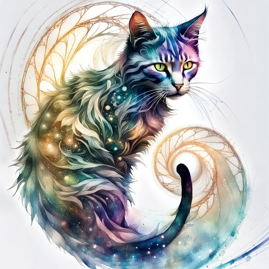 Magical Cat  by @AsfK