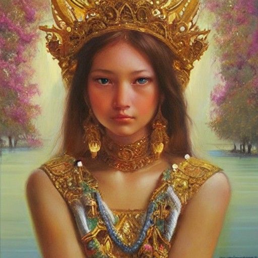 The most beautiful AI goddes face