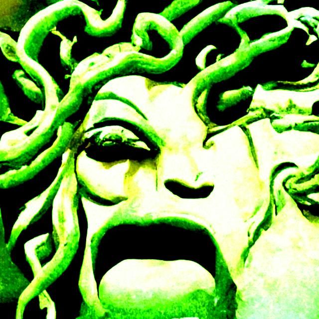 Don’t look at Medusa, she’ll TURN YOU TO STONE!!!