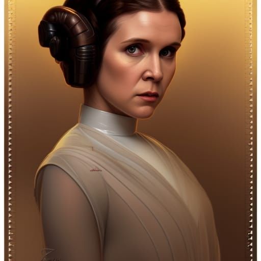 postage stamps, beautiful princess leia